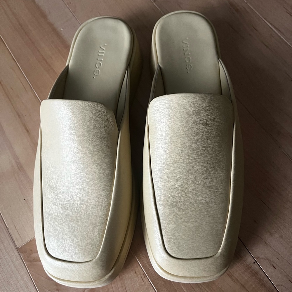 Raquel leather mules new with dust bag never worn.